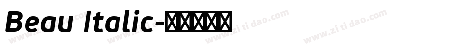 Beau Italic字体转换